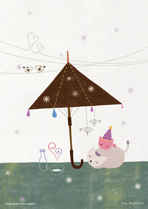 관계-고양이와 우산